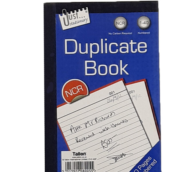 10 X Just Stationery Invoice Book 1-80 Carbon Sheets