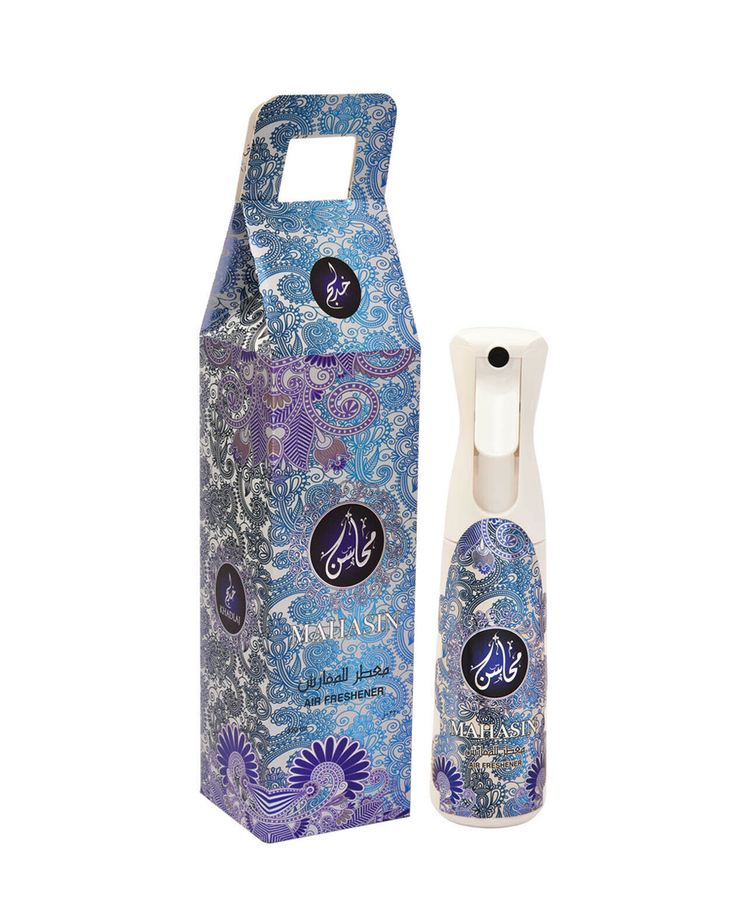 123 Mahasin Blue 320ml by Khadlaj | Water Based Room Spray - Image 1