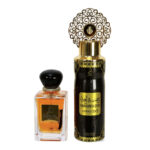Khashab and Oud Aswad 100ml Perfume Gift Set and Deo - Image 2