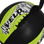 VELO Bean Ball Leather Double End Dodge MMA Boxing Floor to Ceiling Punch Bag - Image 8
