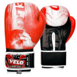 Velo® Premium Boxing Gloves For Combat Training- Red -Unisex DX Leather
