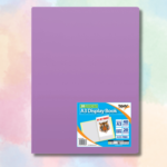 Pro A3 Display Book-20 Pockets Copy Safe Acid-Free 40 Micron Sleeves, Organize & Present Documents Set of 5 Colors - Image 6