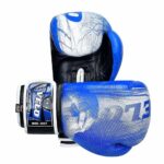 Velo® Premium Boxing Gloves For Combat Training- Blue and White -Unisex- DX Leather - Image 5