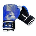 Velo® Premium Boxing Gloves For Combat Training- Blue and White -Unisex- DX Leather - Image 4