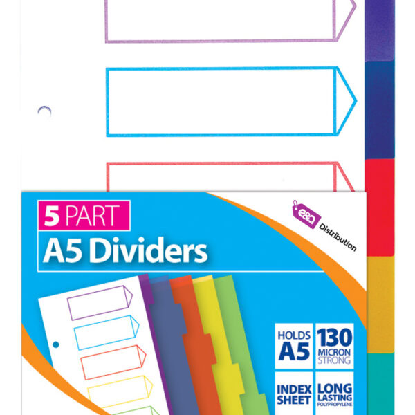 5 Part A5 Dividers