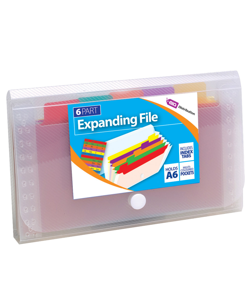 6-part-A6-Expanding-File.jpg 6 Part A6 Expanding File Rainbow - Image 1