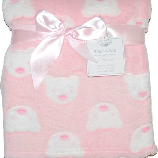 Panda Pink Fleece Blanket