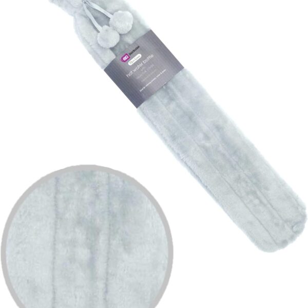 Long Hot Water Bottle (Silver) 2 litres 72 cm