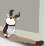 Novelty Reindeer Draught Excluder for Door Stopper 86 cm - Image 4