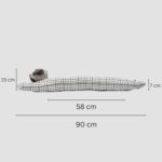 Draught Excluder for Door Animal Cushion- 85cm Long- Beige Dog - Image 2