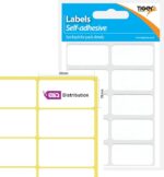 Lables Self-Adhesive (19x38mm) White Rectangle Labels -70 Labels Self-Adhesive, Writable, Easy Peel-Off, 19x38mm - Ideal for Addressing, Organizing, and Office Use - Image 2
