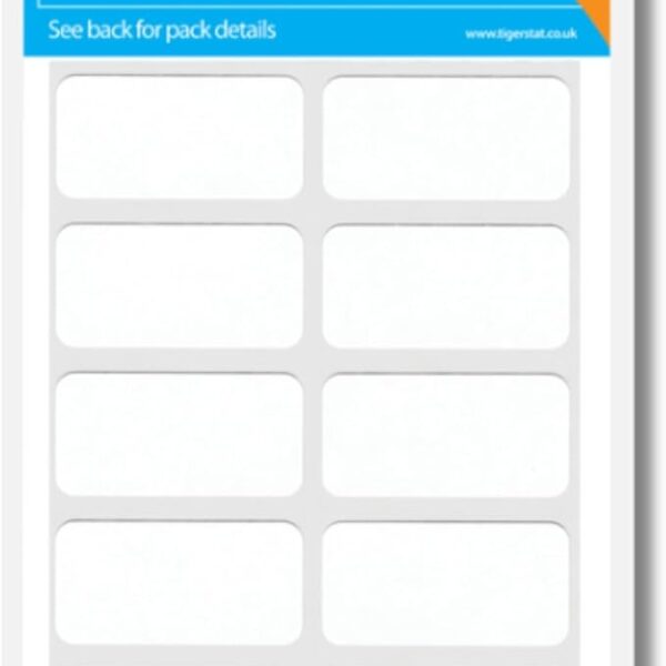 Lables Self-Adhesive (19x38mm) White Rectangle Labels -70 Labels Self-Adhesive, Writable, Easy Peel-Off, 19x38mm - Ideal for Addressing, Organizing, and Office Use