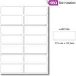 Multi-Purpose Adhesive Labels 99.1mm x 38.1mm- 140 Labels, 10 Sheets, Inkjet & Laser Printer Compatible - Image 7