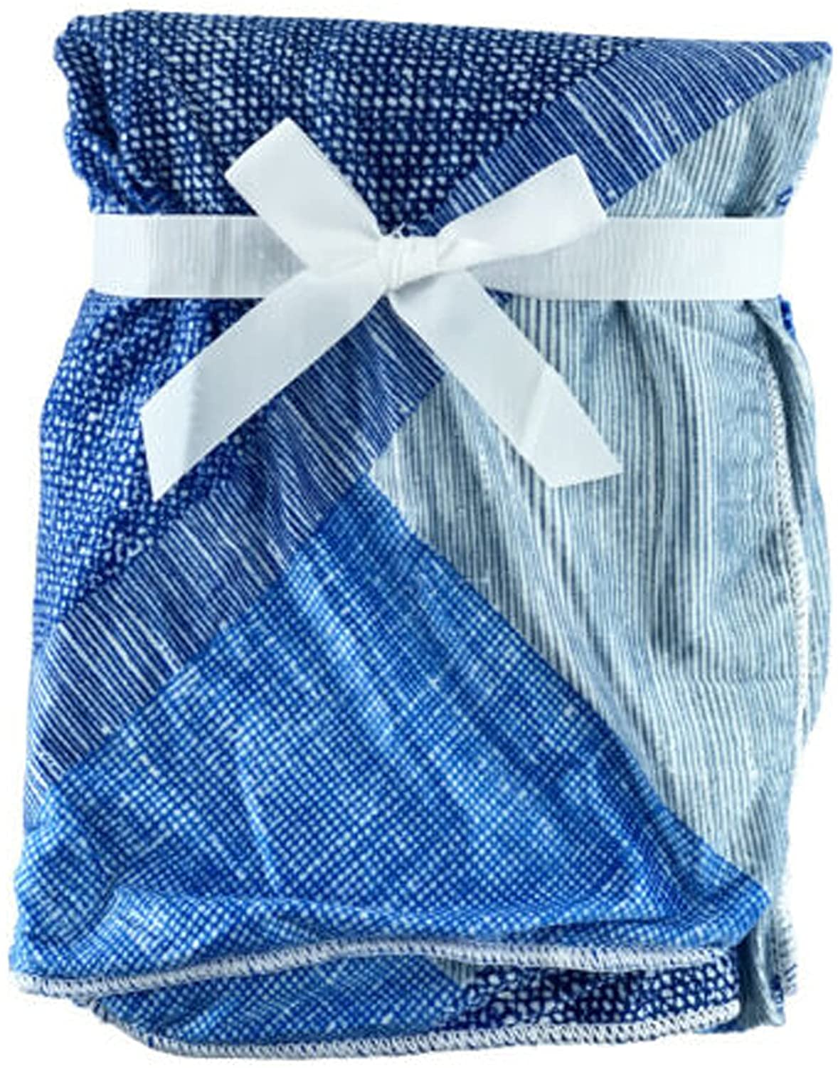 71LEqeMg7-S._AC_SL1500_.jpg Blue Triangles Sherpa Fleece Blanket - Image 1