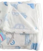 Blue Scooter Car Fleece Blanket - Image 2