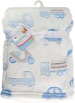 Blue Scooter Car Fleece Blanket