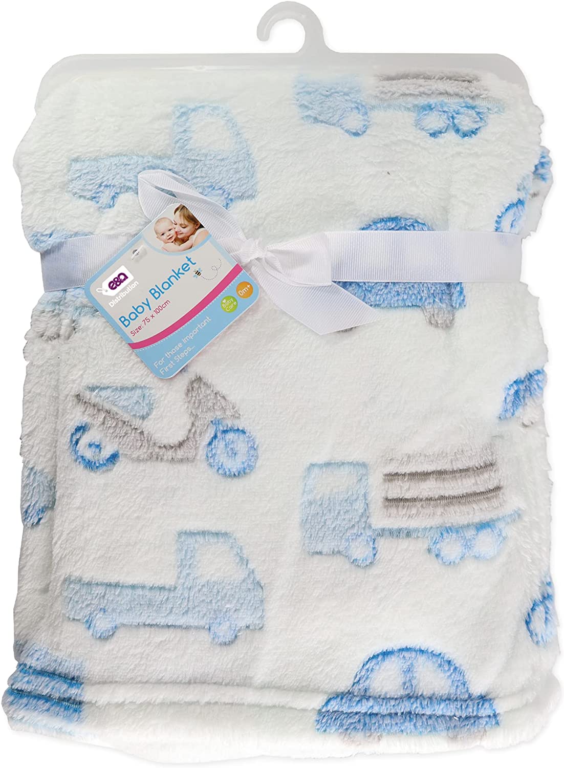 71lH3UMQlXS._AC_SL1500_.jpg Blue Scooter Car Fleece Blanket - Image 1
