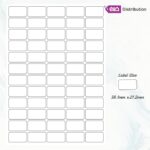 Multi-Purpose Adhesive Labels - 600 Labels (38.1mm x 21.2mm) - Compatible with Inkjet, Laser, and Copiers - Includes Test Sheet - Image 5