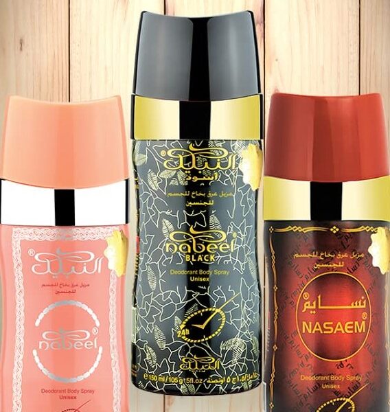 Nabeel Deodorant 'Touch Me' Body Spray Range150 ml (Pack of 3)