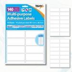 Multi-Purpose Adhesive Labels 99.1mm x 38.1mm- 140 Labels, 10 Sheets, Inkjet & Laser Printer Compatible - Image 3