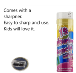 Pack of 5- 12 Colouring Pencils With Sharpener - Image 2