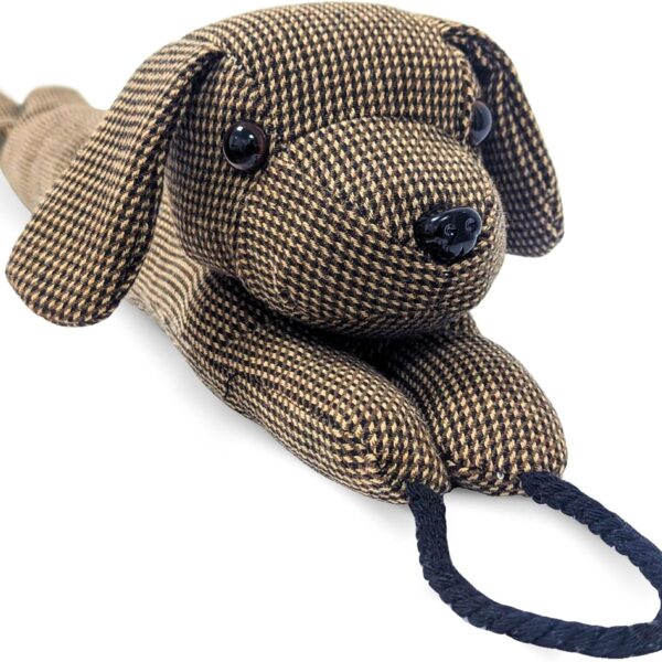 Brown Dog Draught Excluder Door Stopper 90cm