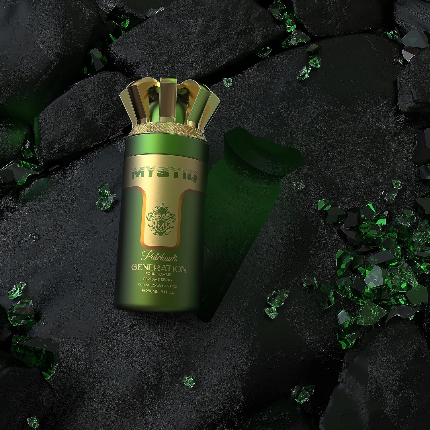 A1m6XwWAQ6L._AC_SL1500_.jpg Patchouli Generation 250ml Extra Long Lasting Perfume Body Spray For Him By Mystiq - Image 1