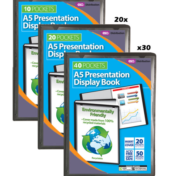 A5 Presentation Display Books