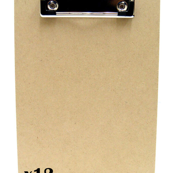 Pack of 12 A5 Wooden Clipboard