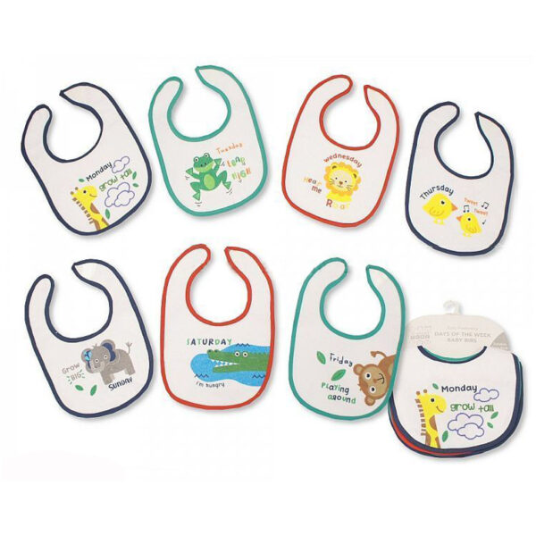 Baby Boy Bibs- Day of the Week | Muslins & Bibs