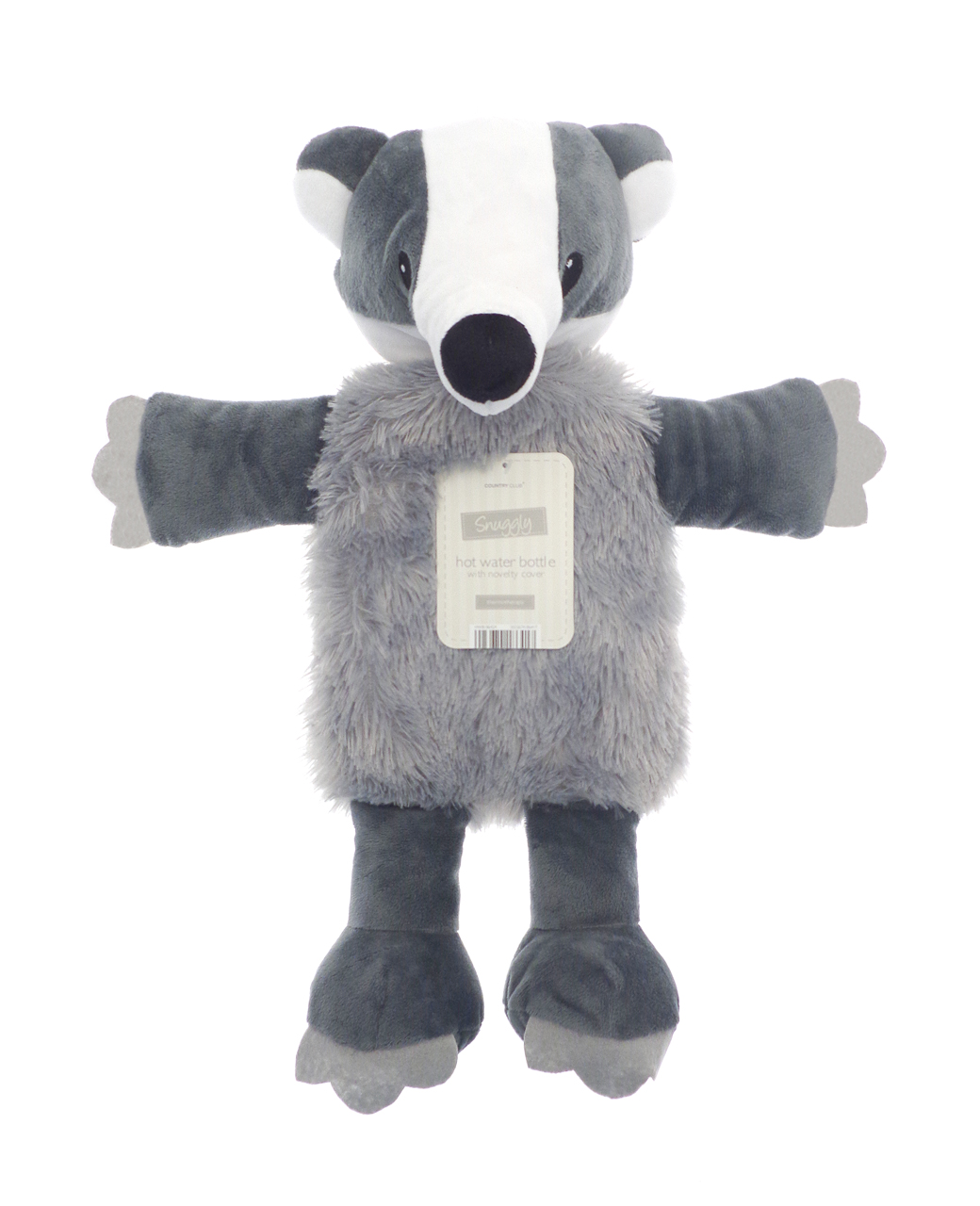 Badger-Animal-Hot-Water-Bottle-animal-hot-water-bottle-cover-unicorn-hot-water-bottle-cover-uk.jpg Badger Animal Hot Water Bottle | Novelty - Image 1