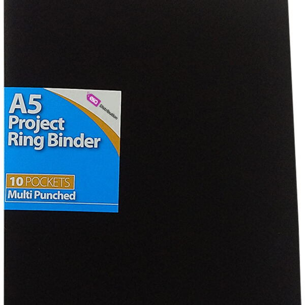 Black A5 Ring Binder