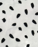 Black Dots Design Luxury Soft Fur Back Blanket - Image 3
