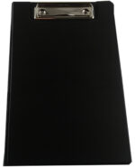 A5 PVC Black Fold Over Foolscap Clipboard - Image 2