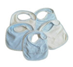 Blue Terry Bibs Pack of 5 for Baby Boys - Image 2