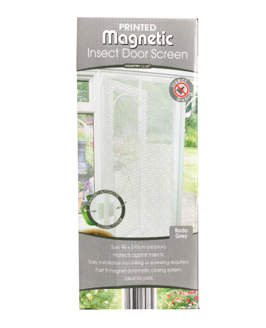 Boda-Grey-1.jpg Home | Insect Door Screen 90x210cm | 2 colours - Image 1
