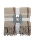 Beige Tartan Woven | Throws & Blanket