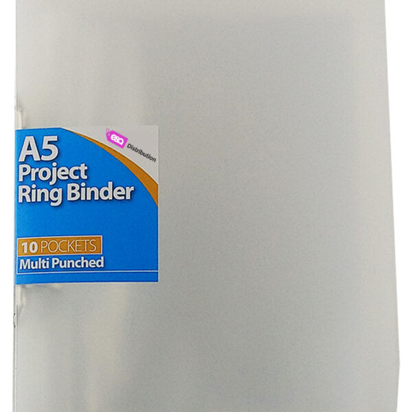 Clear A5 Ring Binder
