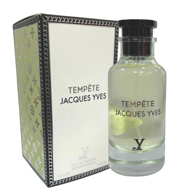 xr:d:DAF0hvV44Gk:191,j:5798800199612107894,t:24011614 Tempète Jacques Yves | Eau De Parfum 100ml | by Fragrance World Inspired By Louis Vuitton Orage - Image 1