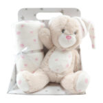 Pink Sleepy Bear - Teddy Bear and Blanket Set