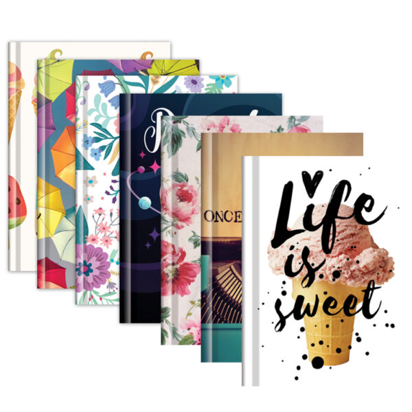 A4 A5 A6 Hardback Fashion Notebook- 8 covers | Books & Pads