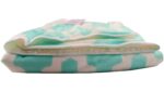 Luxury Soft Fur Back Blanket green chain Design - Image 5