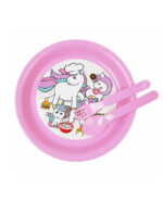 Children's Plastic Dinner Set- 2 colours | Kitchen - Image 3