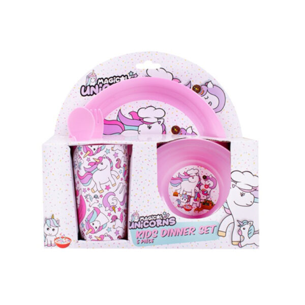 Children's Plastic Dinner Set- 2 colours | Kitchen