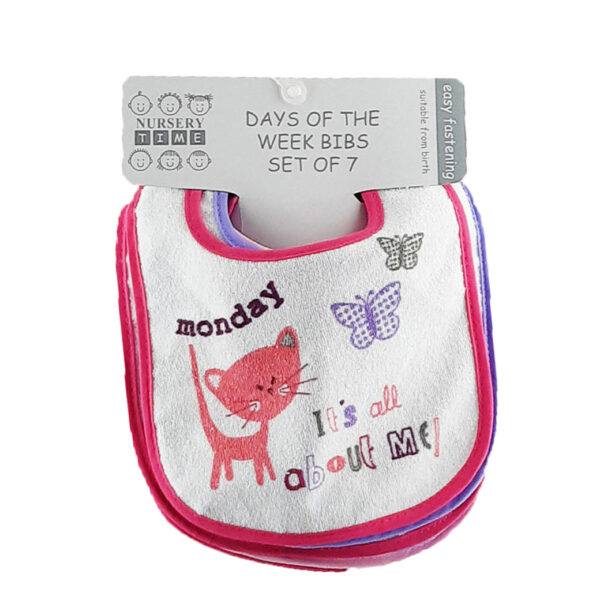 Girls Days Of The Week Baby Bibs