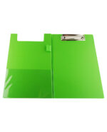A5 PVC Green Fold Over Foolscap Clipboard