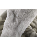 Luxury Soft Three Layered Blanket Grey floral pattern Design - Image 4
