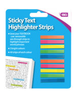 Sticky Text Highlighter Strips | includes 5 Colours