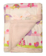 Pink Jungle Fur Blanket 75 x 100cm Blanket - Image 3