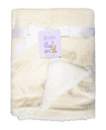 Cream Teddy Fur Blanket 75 x 100cm Blanket